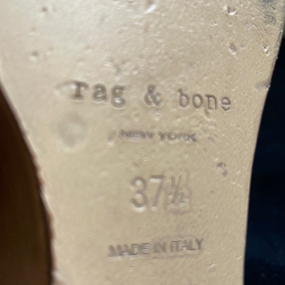 RAG & BONE Shaw Mule Wedge Sandals in Macaroon Rose - Picture 10 of 15